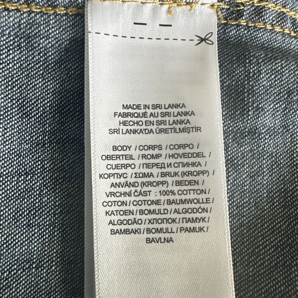 Lauren Ralph Lauren Women's 100% Cotton Denim Shirt Blue Atecco Wash Size XL - Picture 13 of 13